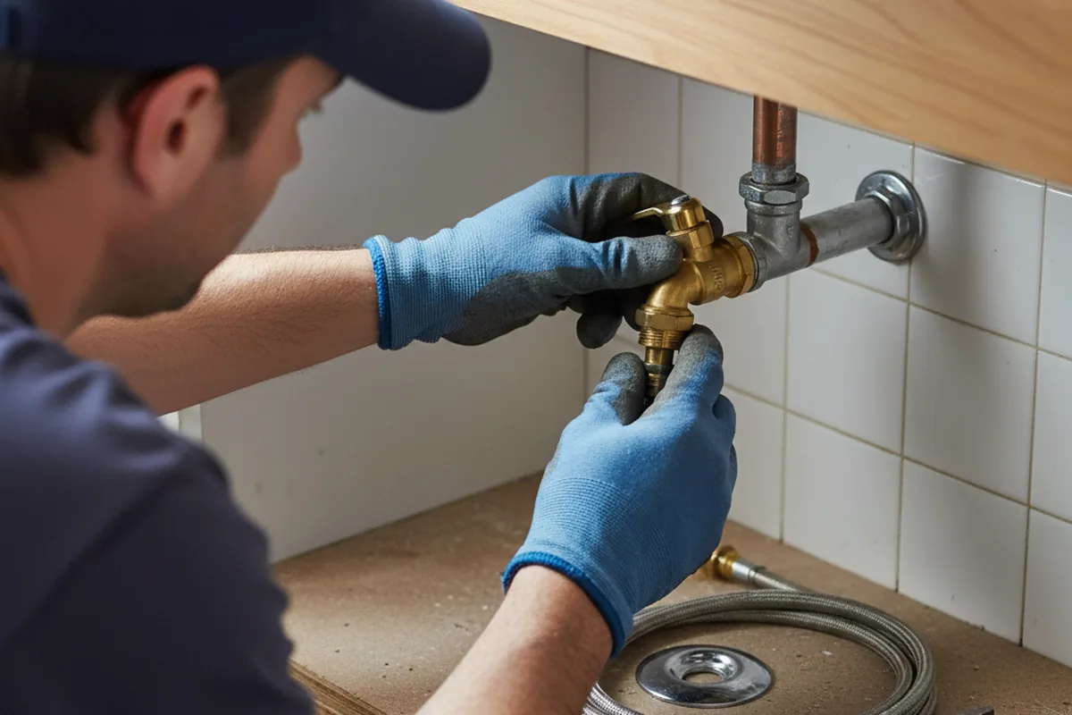 Shutoff valve and fitting work during Faucet and Fixture Repair in Council
